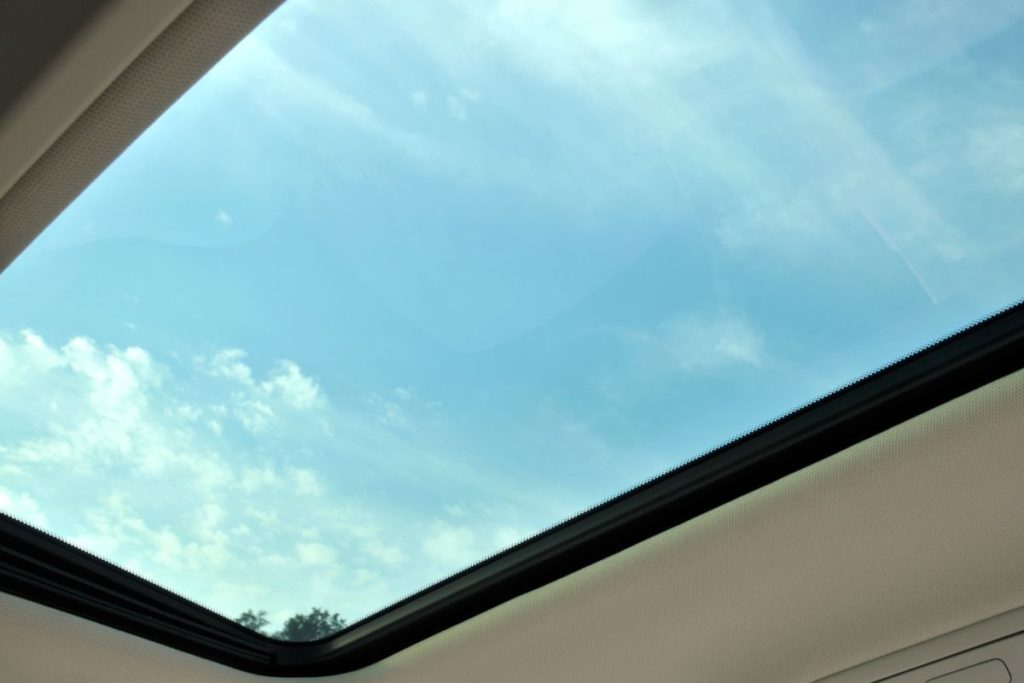 Sunroof in a minivan